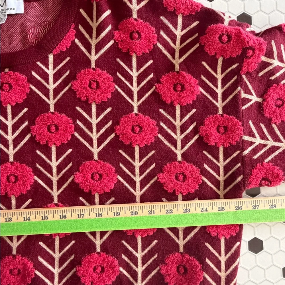 MAGASCHONI Woman Floral Textured Sweater – 3X /‎ Cozy Glam / Bold Floral